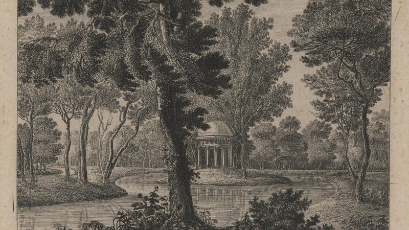 1790, kurz nachdem der Park eröffnet worden ist, zeigt dieser Stich den Apollotempel.