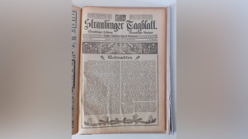 Die Titelseite der Ausgabe vom 25. Dezember 1920. Nach wie vor ist es Tradition im Verlag, dass an hohen kirchlichen Feiertagen die Nachrichten zum Tagesgeschehen auf die hinteren Seiten rücken.