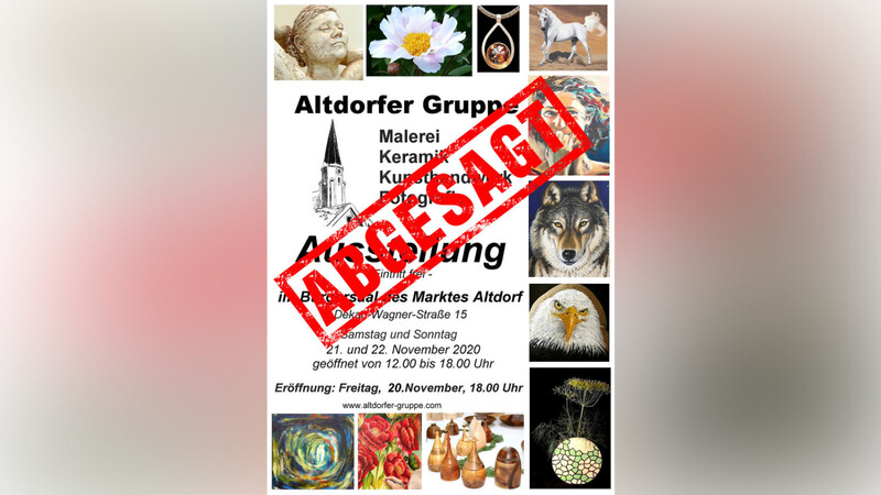 Die 35. Ausstellung der Altdorfer Gruppe musste aufgrund der Pandemie-Verordnungen abgesagt werden.