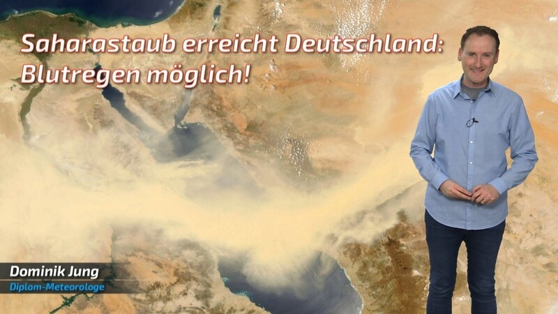 Am Dienstag und Mittwoch könnten Sand und Staub aus der Sahara auch über Deutschland niedergehen.