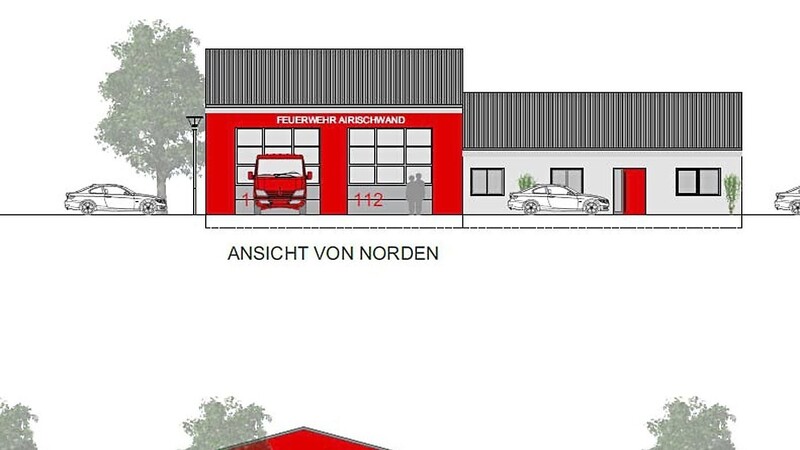 So könnte es aussehen: Das neue Feuerwehr-Gerätehaus für die Feuerwehr Airischwand. Der Entwurf passierte den Marktgemeinderat einstimmig.