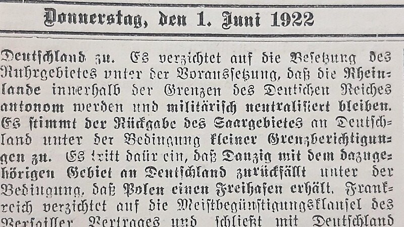 Im "Isarboten" steht, was die Isarstadt im Juni vor 100 Jahren beschäftigt hat.