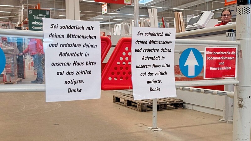 Die Ausgangsbeschränkungen in Bayern trifft jetzt auch die Bau- und Gartenmärkte. Sie sind ab sofort geschlossen.