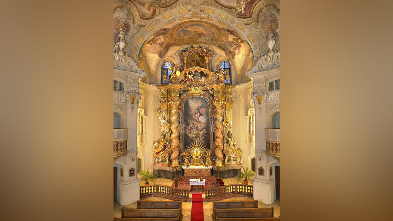 Ein Juwel der Baukunst: der Altar in der Ursulinen-Kirche.