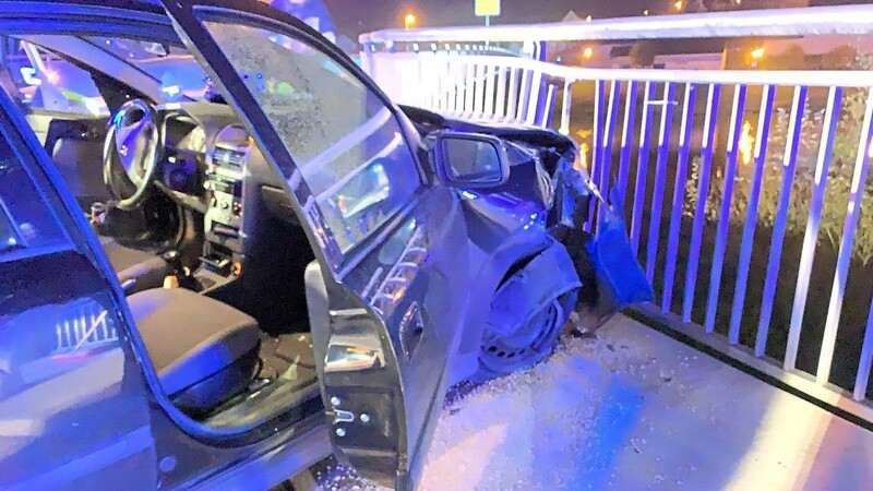 Das Auto hatte nach dem Unfall Totalschaden.