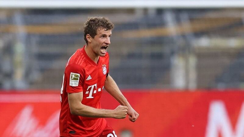 Unüberhörbar: Thomas Müller war beim richtungsweisenden 1:0-Sieg des FC Bayern gegen Borussia Dortmund der mit Abstand redseligste Spieler auf dem Rasen.