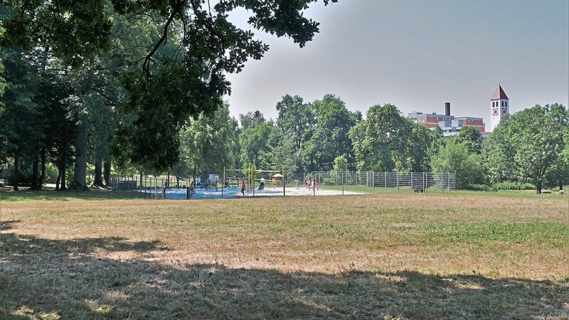 Der Stadtpark nahe der Pfarrkirche St. Martin (im Hintergrund) soll noch attraktiver werden.