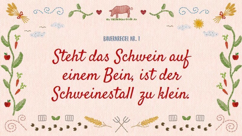 "Steht das Schwein auf einem Bein, ist der Schweinestall zu klein" - dies ist nur eine der elf neuen "Bauernregeln", durch die Bundesumweltministerin Barbara Hendricks (SPD) auf Fehlentwicklungen der modernen Land- und Agrarwirtschaft hinweisen möchte.