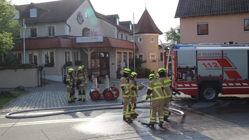 In einem Regensburger Hotel ist am Samstagmorgen ein Feuer ausgebrochen.