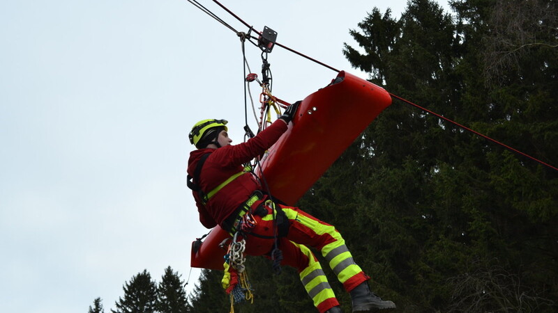 Die Höhenrettung Straubing trainierte in der ersten Januarwoche fünf Tage lang bei der Übung "Early Bird". (Foto: SRHT Team Straubing e.V.)