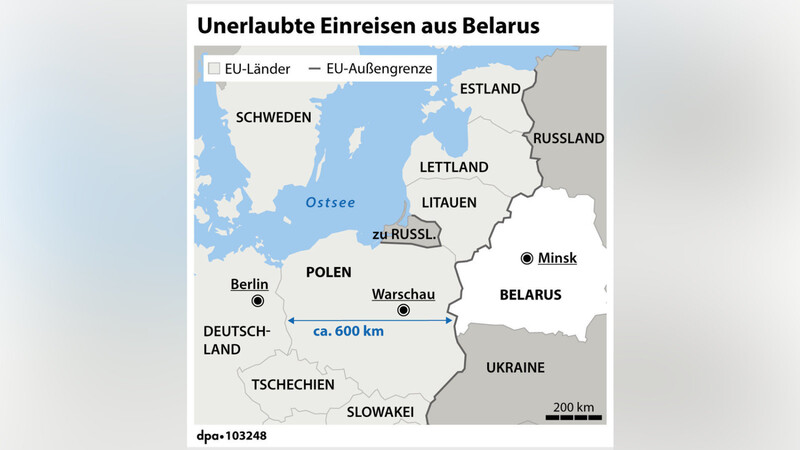 Asylsuchende, die über Belarus nach Deutschland wollen, müssen durch Polen. Deshalb will Innenminister Horst Seehofer jetzt eng mit dem Nachbarland zusammenarbeiten.