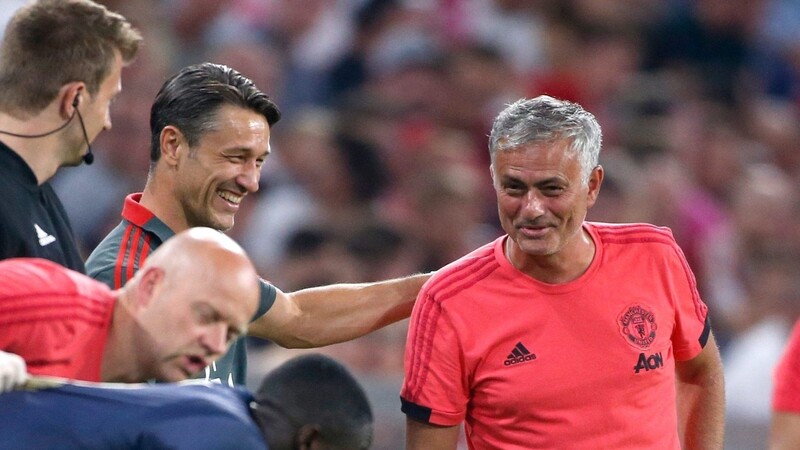 Niko Kovac (l.) und José Mourinho lernten sich bei einem Freundschaftsspiel im vergangenen Sommer kennen.
