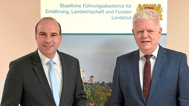 Bundestagsabgeordneter Florian Oßner besuchte Werner Eberl, den neuen Präsidenten der Führungsakademie.