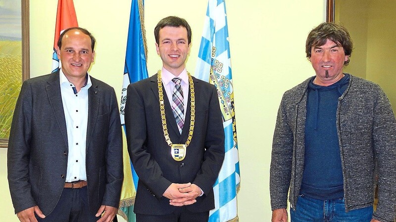 Das Bürgermeister-Dreiergespann für die nächsten sechs Jahre: Vizebürgermeister Alwin Schlamminger, Bürgermeister Daniel Paul und dritter Bürgermeister Christian Spindler.
