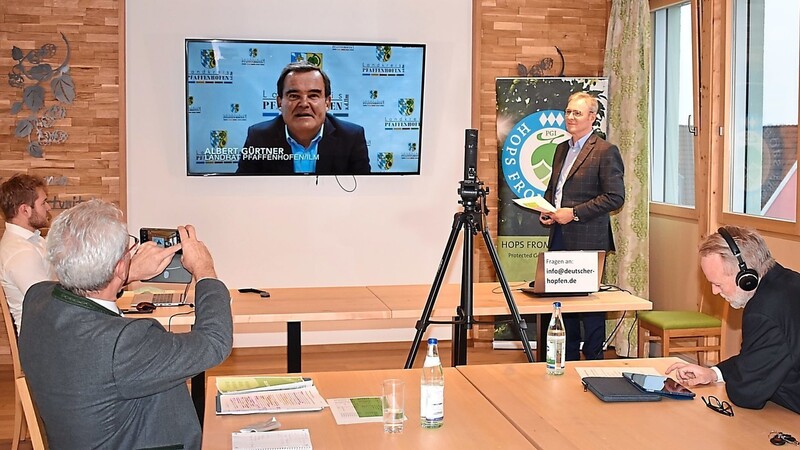 Die Mitgliederversammlung des Hopfenpflanzerverbandes Hallertau fand dieses Jahr digital statt.