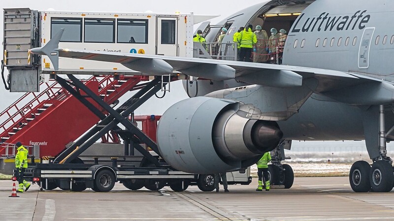 Eine Bundeswehrmaschine flog die Patienten von München nach Hamburg. (Symbolfoto)