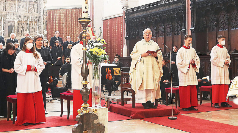 Der Pfarrer im Ruhestand, Thomas Zeitler, hielt den Festtagsgottesdienst in St. Martin am Sonntagvormittag.