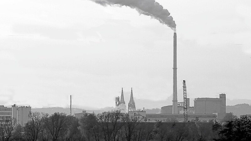 Die Zuckerfabrik im Osten von Regensburg.
