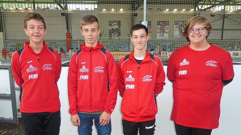 In der Altersklasse U19 traten an: Kilian Attenberger, Tobias Brummer, Thomas Rudolphi und Sabrina Englbrecht (v.l.).