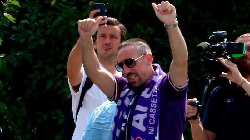 Franck Ribéry bei seiner Ankunft in Florenz