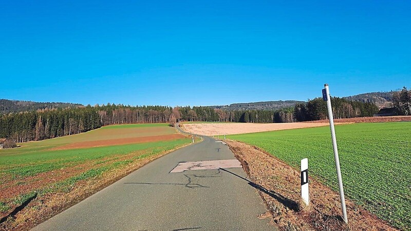 Die Straße nach Kritzenthal wird saniert.