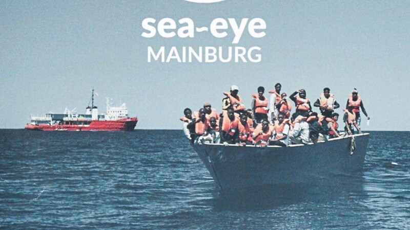 Das Plakat zur Mainburger Kunstaktion. Der Hilfsorganisation Sea-Eye soll ein Rettungstag gespendet werden.