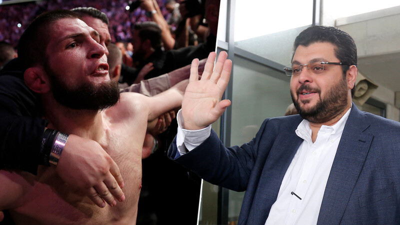 Trafen sich zuletzt: MMA-Kämpfer Khabib Nurmagomedow (l.) und 1860-Investor Hasan Ismaik.