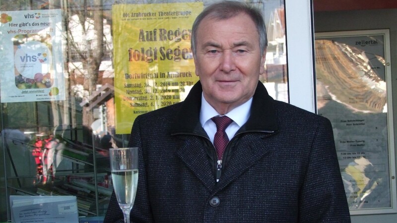 Bürgermeister Hermann Brandl bei seinem letzten Neujahrsempfang in der Funktion als Bürgermeister.