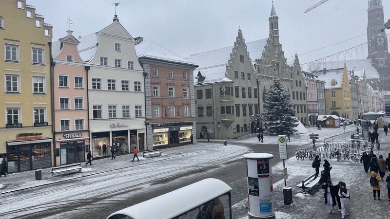 Schneematsch in Landshut