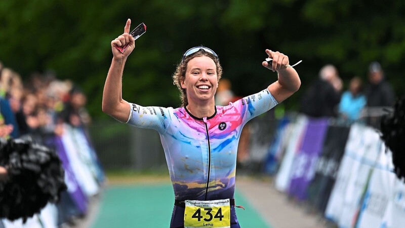 Souveräne Siegerin: Lena Götzenberger gewann beim Audi Triathlon Ingolstadt die Deutsche Meisterschaft über die Mitteldistanz.