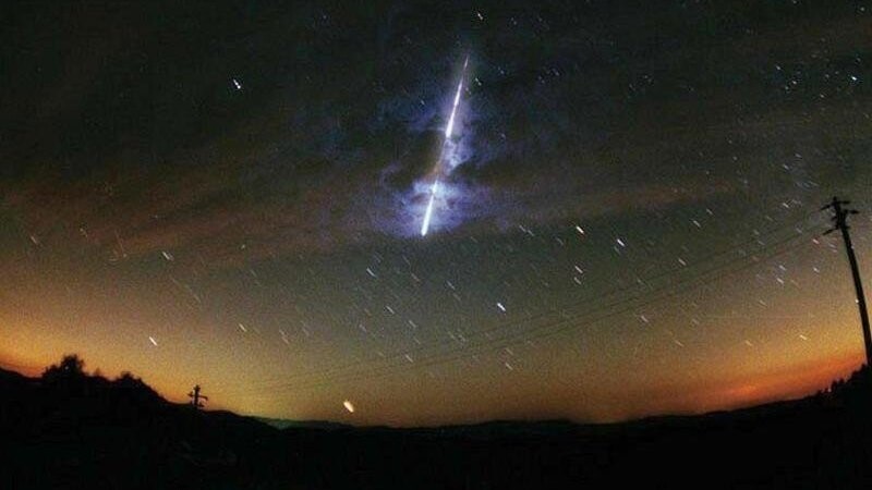 Ein Meteorit über dem US-Bundesstaat Washington. (Archivbild) Am Donnerstagabend wurde auch in Baden-Württemberg und Rheinland-Pfalz ein Feuerball gesichtet.