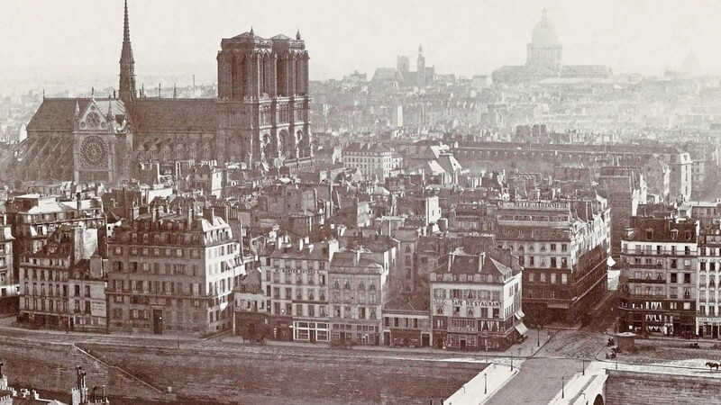 Die Pariser Île de la Cité um 1865. Die Stadt zog Einwanderer an - darunter den Wörther Joseph Ebenbauer.