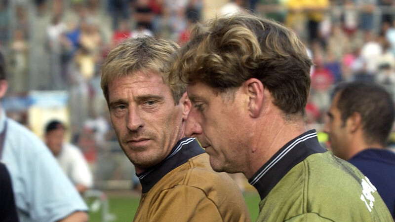 Duell bei der WM 1986: Uli Stein (li.) und Toni Schumacher (re.).