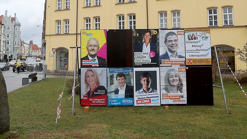 Sieben OB-Kandidaten und 13 Listen stehen bei der Kommunalwahl in Landshut zur Wahl.