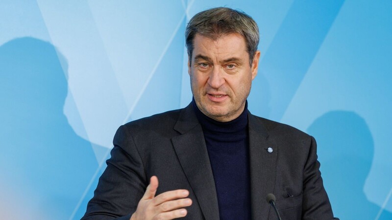 Markus Söder (CSU), Ministerpräsident von Bayern, spricht im Heimatministerium auf einer Pressekonferenz nach der Kabinettssitzung.