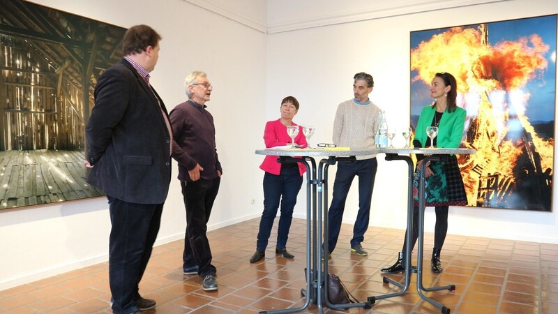 Die Gesprächsrunde (von links nach rechts): Dr. Tobias Appel, Hubert Ettl, Bärbel Kleindorfer-Marx, Anjalie Chaubal. Dahlmann