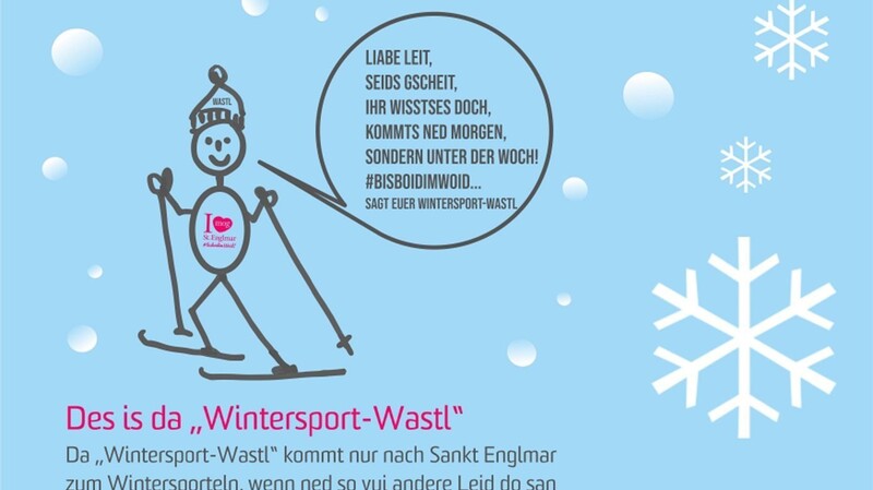 Unter anderem auf der Homepage wirbt der "Wintersport-Wastl" fürs Daheimbleiben.