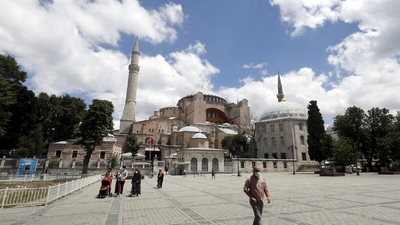 Die Hagia Sophia in Istanbul wird am Freitag zum islamischen Gebet geöffnet.
