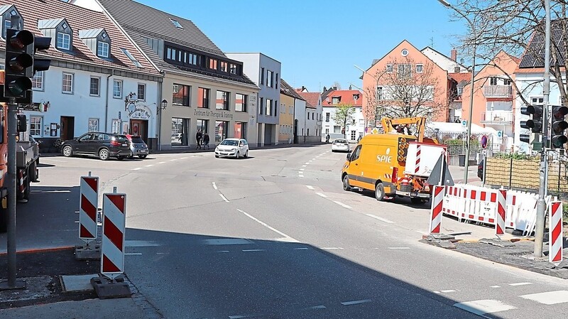 Die Ampelanlage in der Landshuter Straße ist seit Mittwochnachmittag in Betrieb.