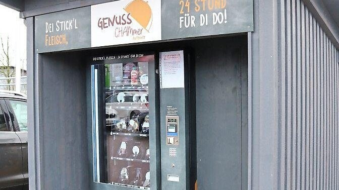 Der Genuss-Chammer-Automat auf dem Kappenberger-Parkplatz.