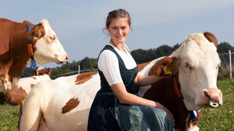 Maria-Theresia Kraus bewirbt sich um die Würde der Bayerischen Milchkönigin.