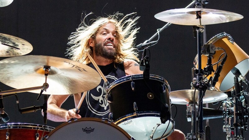Taylor Hawkins, Schlagzeuger der Foo Fighters, spielt am 19. Mai 2019 mit seiner Band während des Sonic Temple Music Festivals in Columbus, Ohio. Hawkins, ist gestorben.
