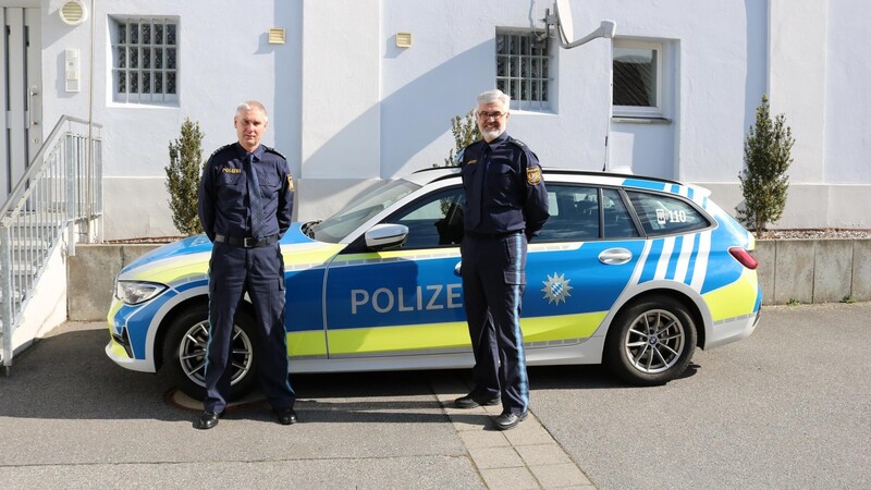 Stephan Gürster (links) und Peter Schneider freuen sich über die hohe Aufklärungsquote im Chamer Inspektionsbereich.