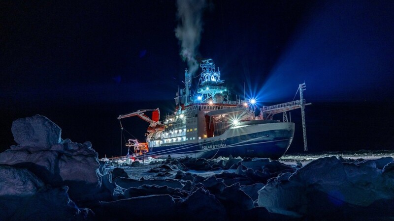 Das Forschungsschiff "Polarstern" war ein Jahr lang in der Nordpolregion unterwegs.