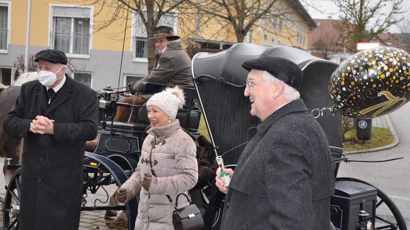 Eine winterliche Kutschfahrt mit Bürgermeisterin Rosa-Maria Maurer stand ebenfalls auf dem Programm.