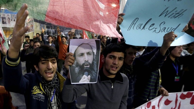 Die Hinrichtung von Nimr al-Nimr in Saudi--Arabien löste weltweit heftige Proteste.