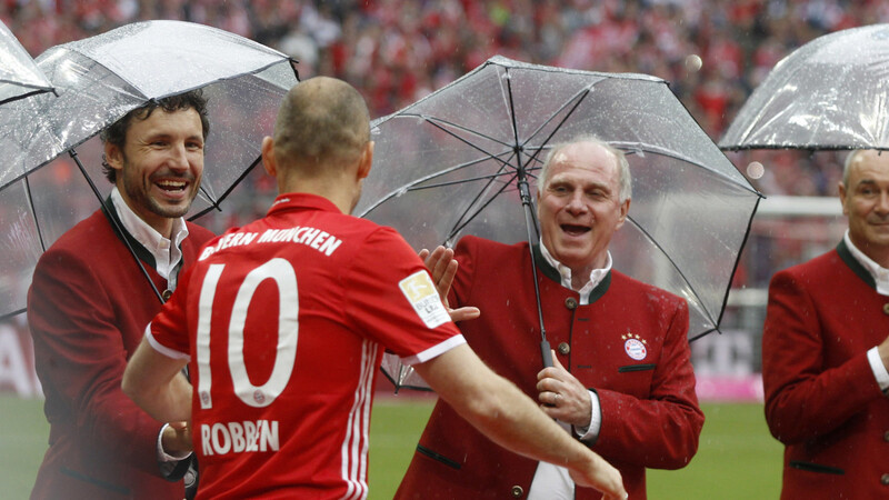 Spielten gemeinsam für den FC Bayern: Mark von Bommel (l.) und Arjen Robben.