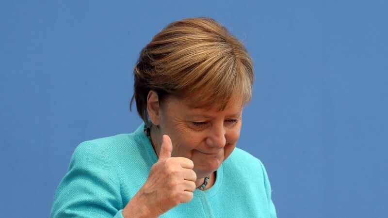 Angela Merkel spricht vermutlich zum letzten Mal in der Bundespressekonferenz.