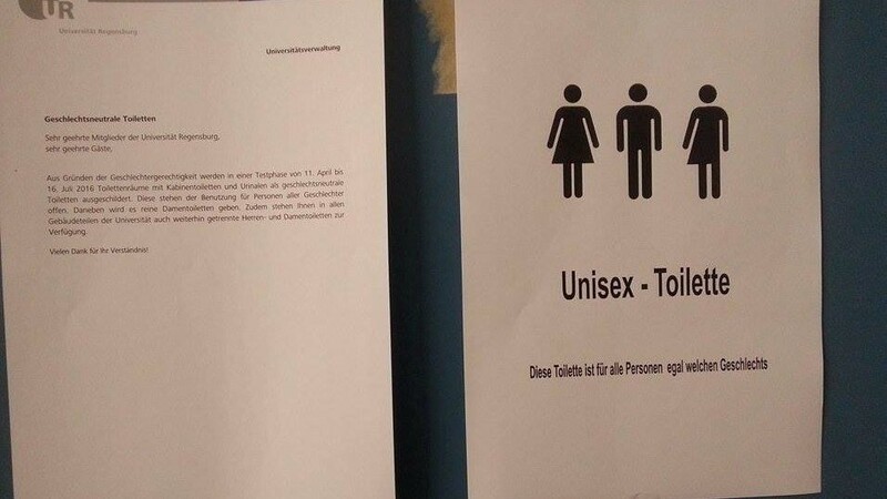 Damen dürfen weiter "solo", in den Herrentoiletten aber werde unisex gepflegt.