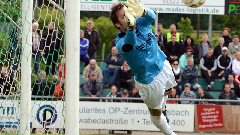 Stefan Riederer im Kasten der Kötztinger kann am wenigsten für die torlosen Spiele der letzten Wochen.
